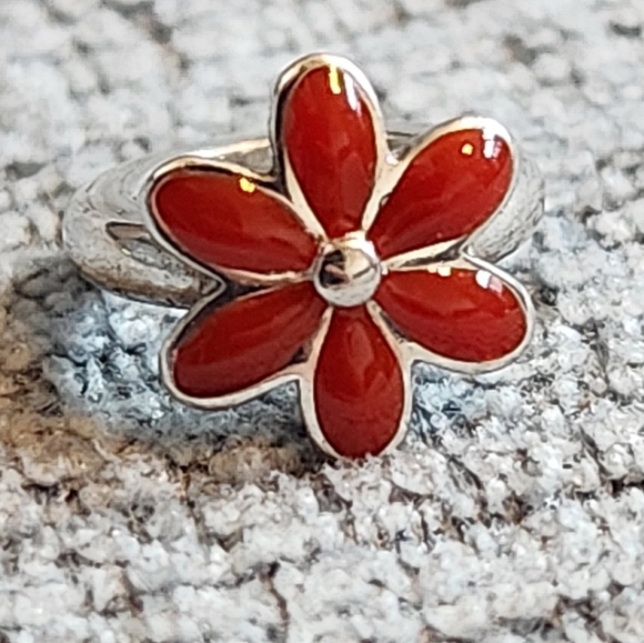 Endless Jewelry Sterling Silver Red Enamel Flower Charm - Picture 5 of 6